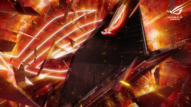 Asus ROG (Република на гејмери) - ROG Advanced Gaming Laptop Art 4K тапет