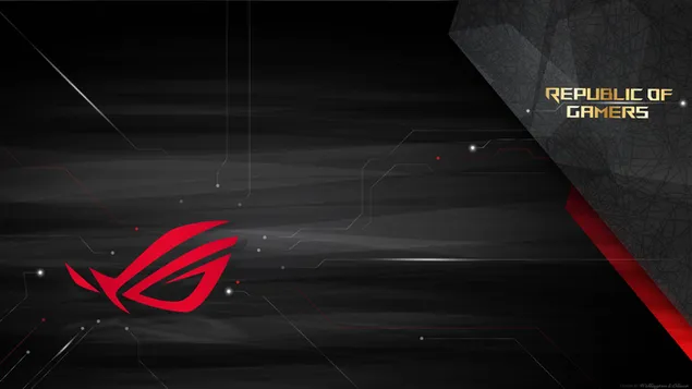 Asus ROG [Republik vu Spiller] - ROG Classic Neon Red LOGO 4K Tapeten