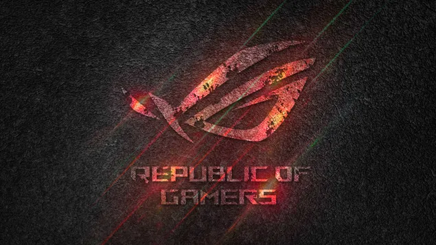 Asus ROG (Republic of Gamers) - ROG Earthy Neon Glint LOGO 4K wallpaper