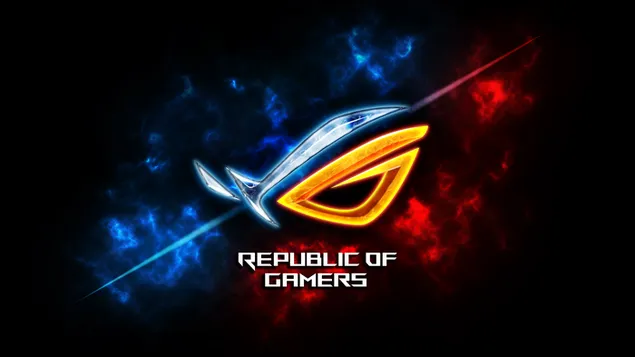 Asus ROG（Republic of Gamers）-ROG Fire＆Ice LOGO 4K 壁紙