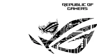 Asus ROG [Republic of Gamers] - ROG 하이테크 블랙 로고 4K 배경화면