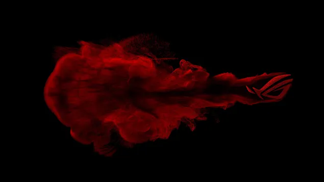 Asus ROG (Republiek van Spelers) - ROG Smoky Blood Red LOGO 4K muurpapier