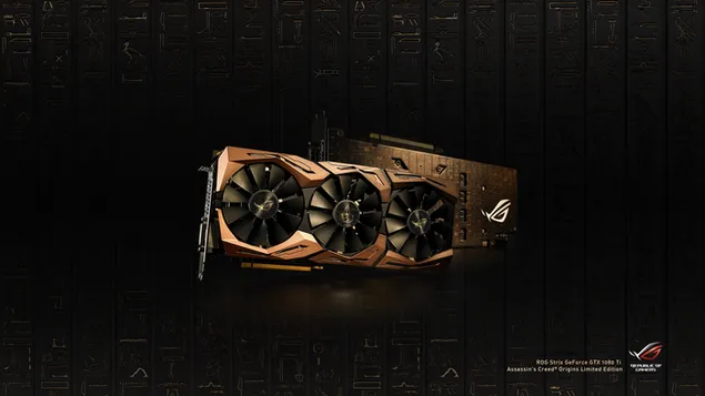 Asus ROG (Republika igrača) - ROG Strix GeForce GTX grafička kartica 1080Ti ACO (Assassin's Creed Origins) Edition 4K pozadina