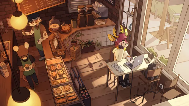 アートを勉強しているロフィカフェ ダウンロード