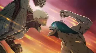 Attack On Titan - Armored Titan Vs Attack Titan 4K wallpaper