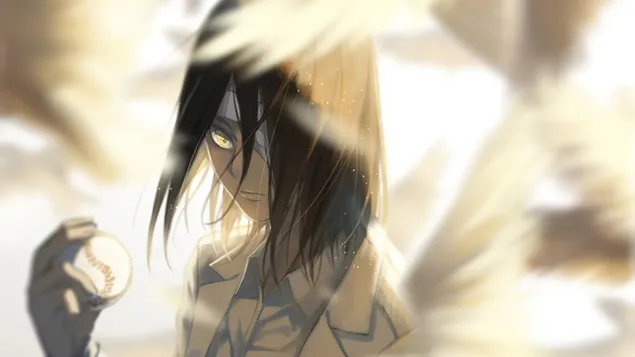 Attack On Titan - Eren Yeager Soccer Ball 4K wallpaper