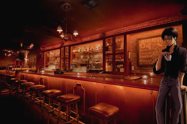 هجوم على تيتان - ليفي إن بار 4K خلفية