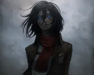 L'Attaque des Titans - Mikasa Ackerman Fatigué HD fond d'écran