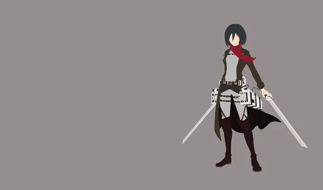 attacco al titano - mikasa scarica