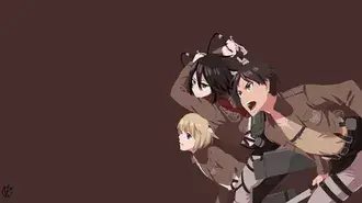Attack On Titan - The Gang 4K wallpaper