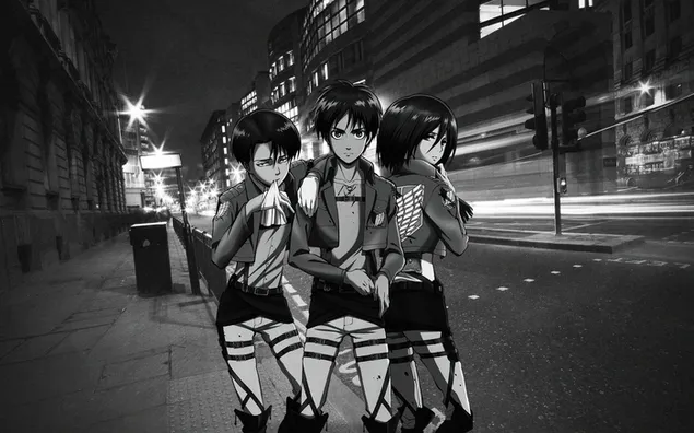 Páipéar balla Ionsaí ar Titan -HD