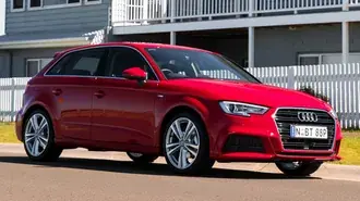 Audi A3 Sport Red Front HD wallpaper