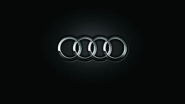 Audi vehicle logo in dark area download