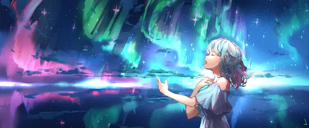 Aurora 4K achtergrond