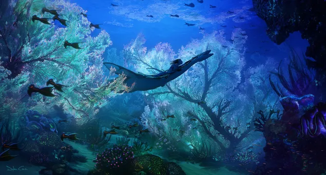 Imágenes submarinas de la segunda serie de la secuela de la película Avatar