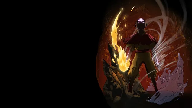 Avatar: Posljednji vladar zraka (Aang) 4K pozadina
