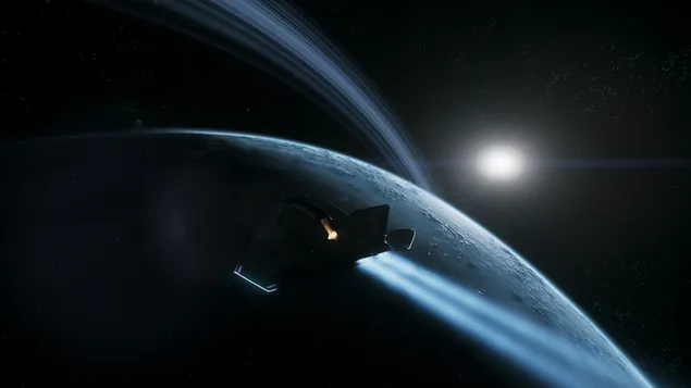 Одмаздникот Титан во вселената 4K тапет