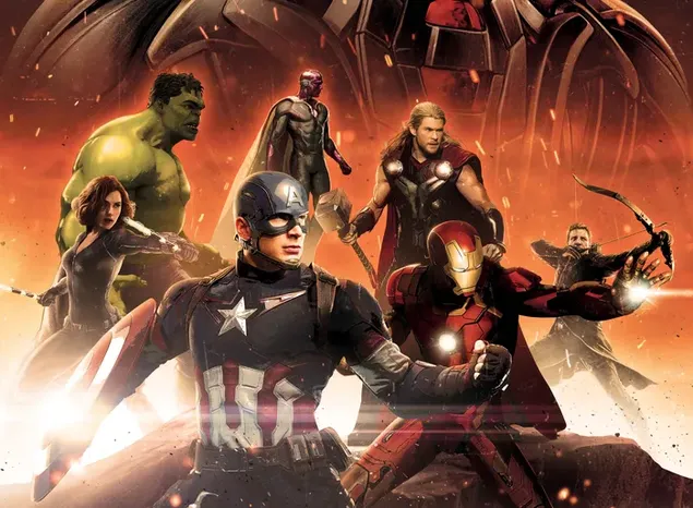 Avengers Age Of Ultron-promotiefoto 6K achtergrond