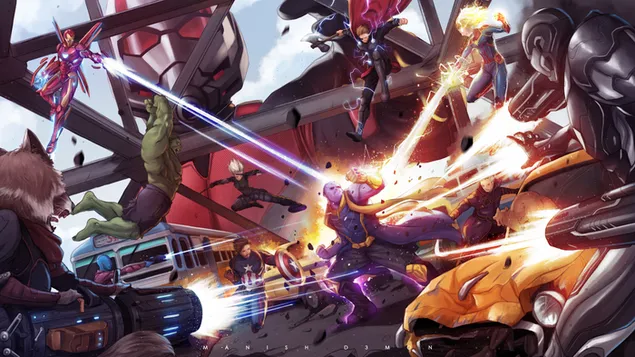 Avengers: Endgame - Avengers Vs Thanos HD wallpaper