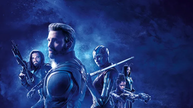 Avengers: Endgame (Blue background)