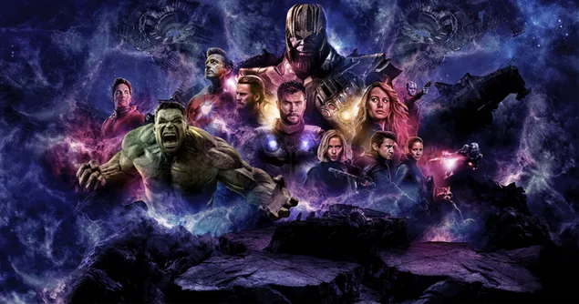 Avengers: Endgame - Heroes and the villain 2K wallpaper