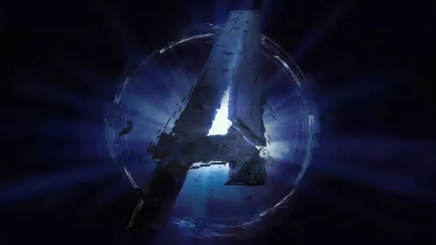 Páipéar balla Avengers: Lógó Scannán Endgame8K