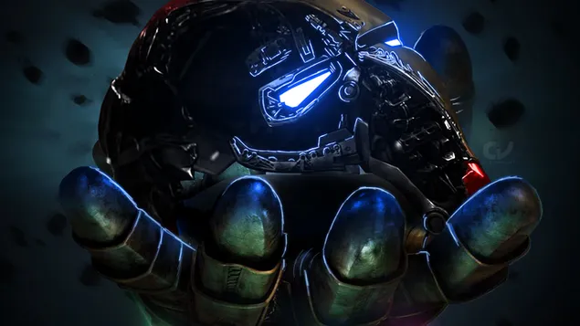 Avengers: Endgame - Thanos cầm mặt nạ Người sắt