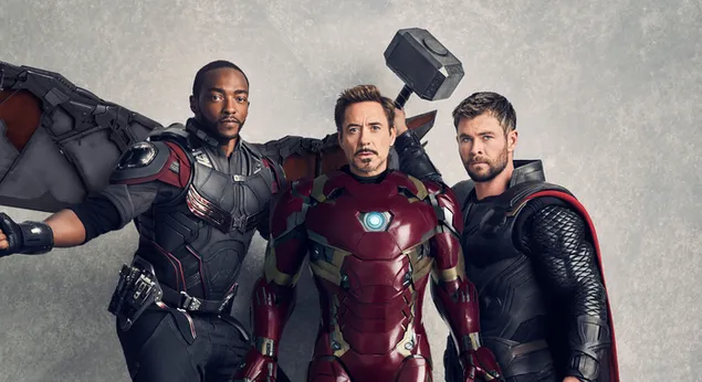 Avengers: Falcon, Tony, and Thor