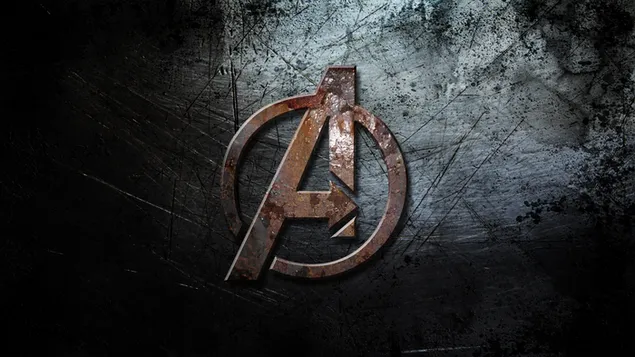 Páipéar balla Avengers : Infinity War, Lógó ar chúlra grunge4K