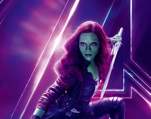 Avengers: Infinity War - Gamora 2K Hintergrundbild