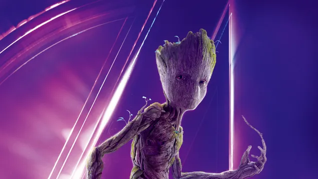 Avengers: Infinity War - Groot 2K baggrundsbillede