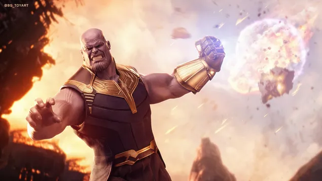 Avengers: Infinity War - Thanos Infinity Gaunlet 8k download