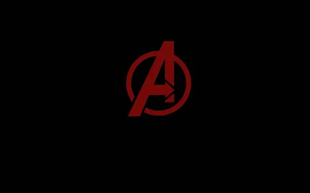 Avengers rode kleurenlogo