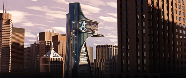Avengers Tower scene in 3D  download