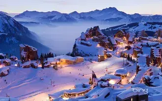 Tapeta Lyžařské středisko Avoriaz v morzine, francie HD