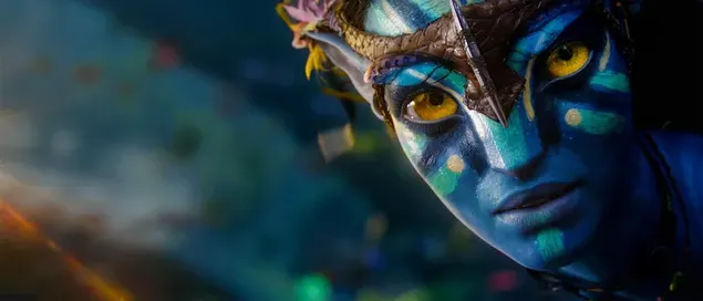 Impresionante aspecto del personaje de la película Avatar Neytiri
