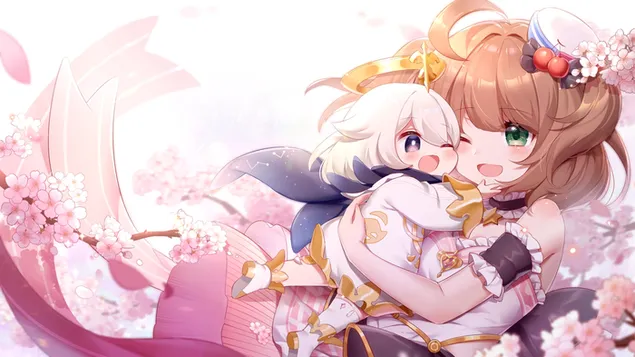 Ayunda Risu 抱着可爱的小宝贝Piamon | 甘信冲击 HD 壁纸