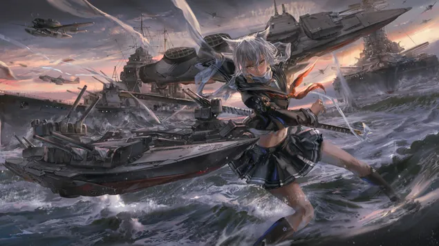 Azur Lane - Maya 4K háttérkép