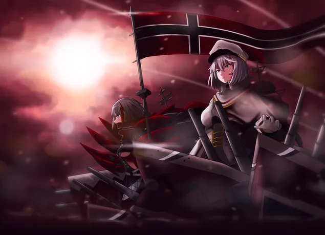 벽람항로 - 티르피츠 & 그라프 슈페 제독 4K 배경화면