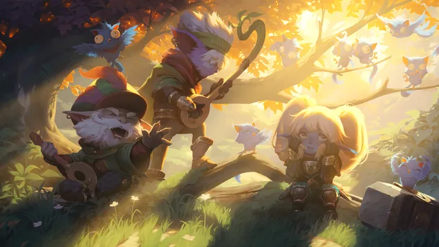 Páipéar balla Balladeers Babbling (Legends of Runeterra) - League of Legends (LOL)4K