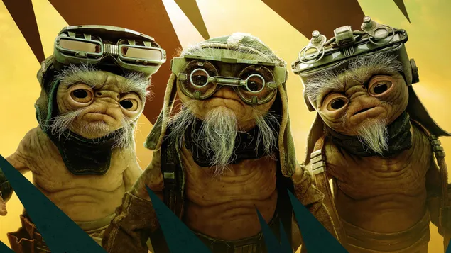 Babu Frik (Droidsmith) van The Mandalorian 4K muurpapier