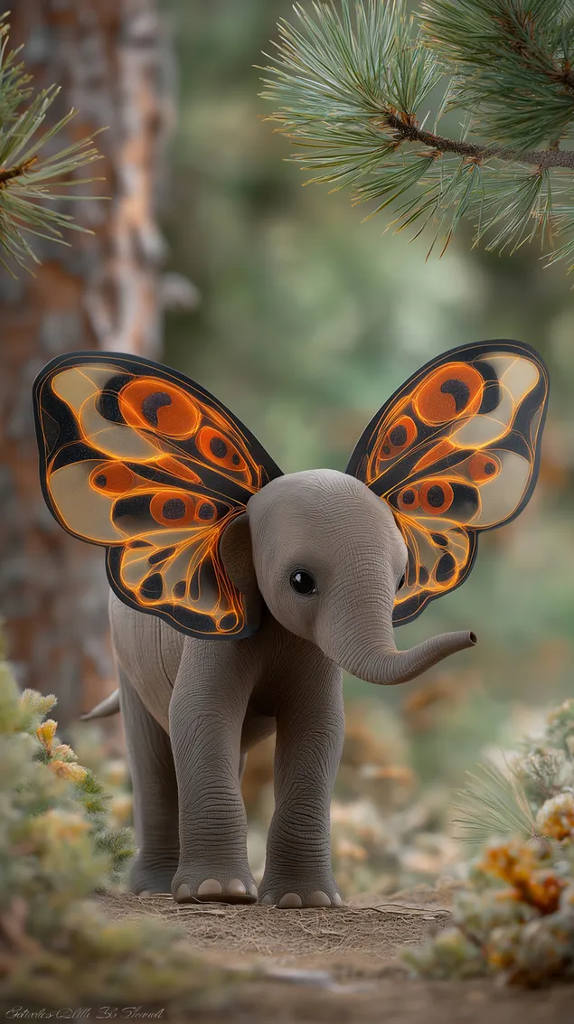 bebeshko slonche s krila na peperuda v omag'osana gora izteglyane