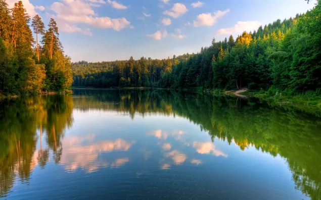 Hintergrund des schönen Sees HD Hintergrundbild