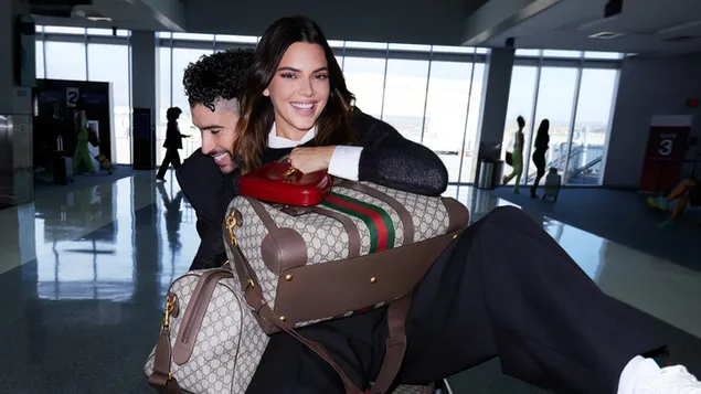 bad bunny x kendall jenner | gucci shoot lataa