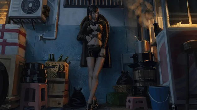 Taustpilt Badass Girl Digital 4K