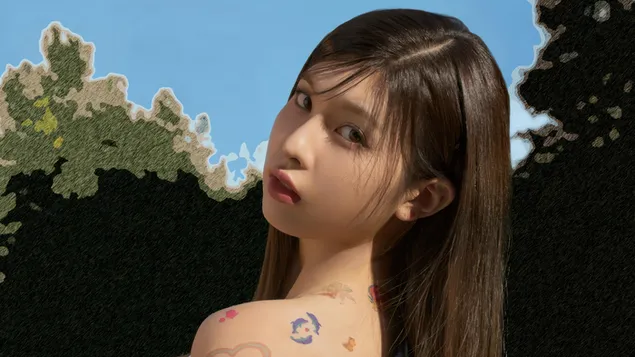 BAE van NMIXX (Kpop Band) in Love Me Like This MV Shoot (Expergo Album) 4K muurpapier