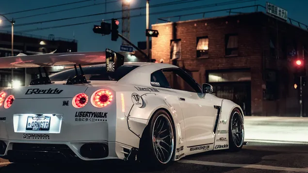白い日産スカイライン gtr r35 クーペ ダウンロード
