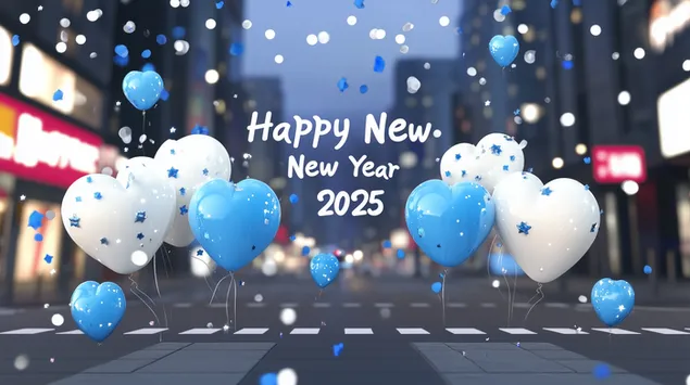 balloons and 2025 happy new year download