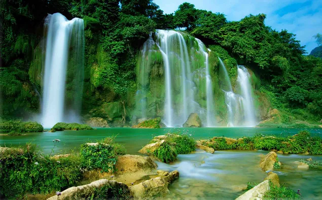 Ban Gioc Detian-watervallen, Vietnam en China