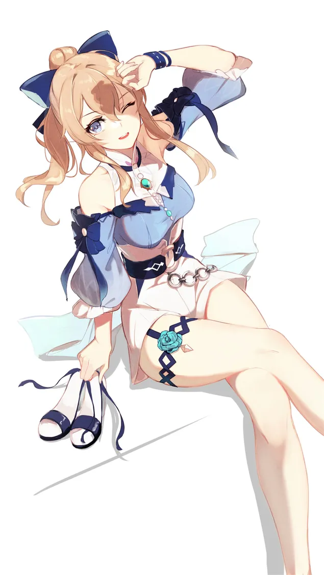 Барби девојката Барбара ти намигнува | Влијание на Ганшин HD тапет